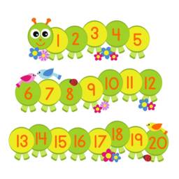 Caterpillar Number Line Wall Sticker, Decal - thumbnail 3
