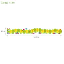 Caterpillar Number Line Wall Sticker, Decal - thumbnail 4