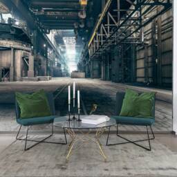 Abandoned Factory Wallpaper Mural, Industrial Wall Decor, Peel & Stick - thumbnail 3