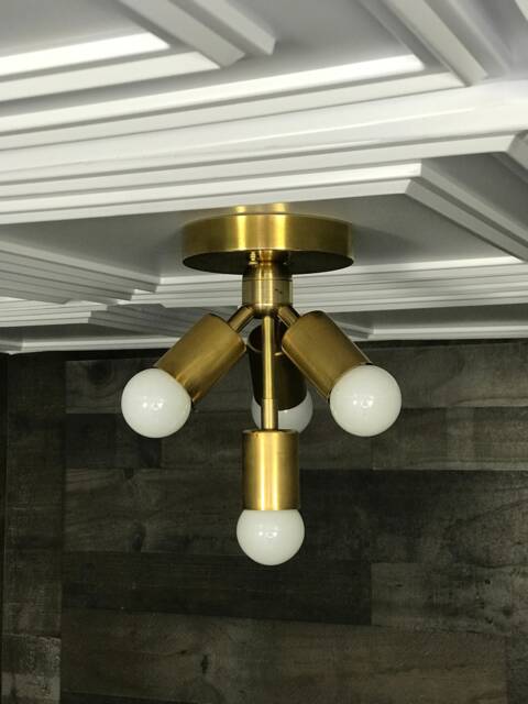 Aphrodite Modern 4 Light Mid Century Semi Flush - image 1