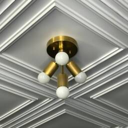 Aphrodite Modern 4 Light Mid Century Semi Flush - thumbnail 2