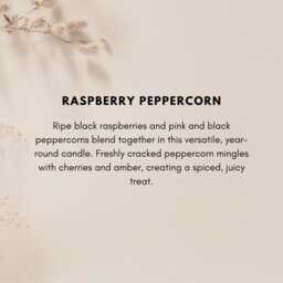 Raspberry Peppercorn Soy Candle Spicy Unique Scented Winter Home Decor Berry Self Care Gift Vegan Christmas - thumbnail 4