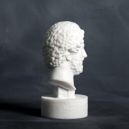 Marble Bust Of Marcus Aurelius Carved Greek Marble Statue Figurine Artist Sculpture - thumbnail 2