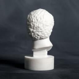 Marble Bust Of Marcus Aurelius Carved Greek Marble Statue Figurine Artist Sculpture - thumbnail 3