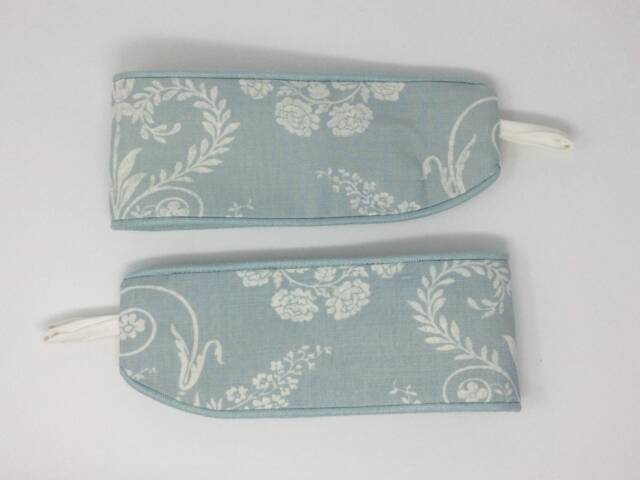 Laura Ashley Josette Duck Egg Blue Handmade Pair Of Curtain Tie Backs Piped - image 1