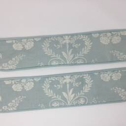 Laura Ashley Josette Duck Egg Blue Handmade Pair Of Curtain Tie Backs Piped - thumbnail 2