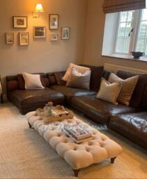 Footstool Rectangular Chesterfield/Coffee Table Pouffe