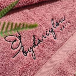 Personalised Towel With Business Logo, Name Embroidery, Custom Logo On Towel, Egyptian Cotton - thumbnail 4