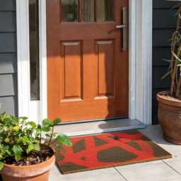 Anarchy Symbol Doormat Printed Door Mat Punk Themed Welcome Rebel Home Decor Gift Alternative Housewarming Entrance - thumbnail 3
