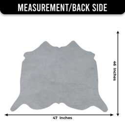 statement Large Cowhide Accent - Premium Black & White Hair-On Leather Rug - thumbnail 3