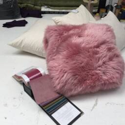 Sheepskin , Interior Decor Accessories Fur Cushions Fluffy Cushion, Hygge, Decoative Pillow, Scatter Cushion - thumbnail 2