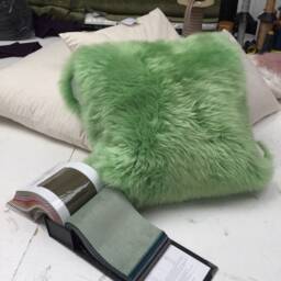 Sheepskin , Interior Decor Accessories Fur Cushions Fluffy Cushion, Hygge, Decoative Pillow, Scatter Cushion - thumbnail 3