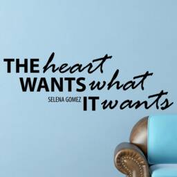 Selena Gomez Heart Inspirational Motivational Wall Decal Quote Art Inspired Focus Positive Home Room Decor Encouragement 42x15 In - thumbnail 2