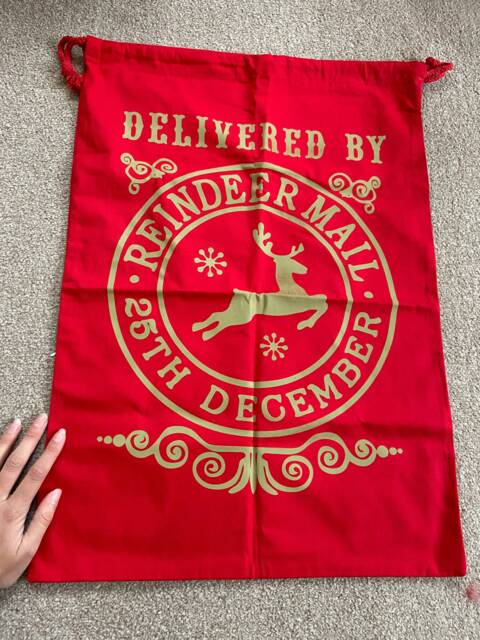 Personalised Santa Sack/stocking Father Christmas Xmas Bag 50X70cm - image 1