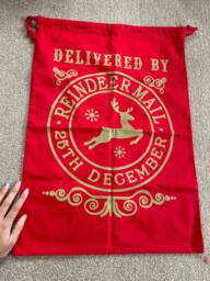 Personalised Santa Sack/stocking Father Christmas Xmas Bag 50X70cm - thumbnail 1