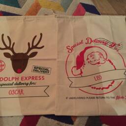 Personalised Santa Sack/stocking Father Christmas Xmas Bag 50X70cm - thumbnail 3