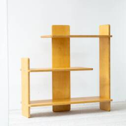 Wooden Shelving Unit, Wood Plant Stand, Minimalist Bookcase, Modern Display Stand - thumbnail 2