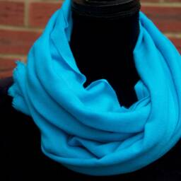 Turquoise Shawl Wrap Scarf Handmade Soft Warm Blanket Oversized Scarves Himalayas Travel - thumbnail 2