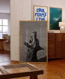 Aesthetic Dog Poster/Print For Room Wall Art, Art Trendy Poster Design, Bedroom Or Kitchen - thumbnail 1