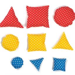 Montessori Sensory Bean Bags, Shape Sorting Learning Toy - thumbnail 3