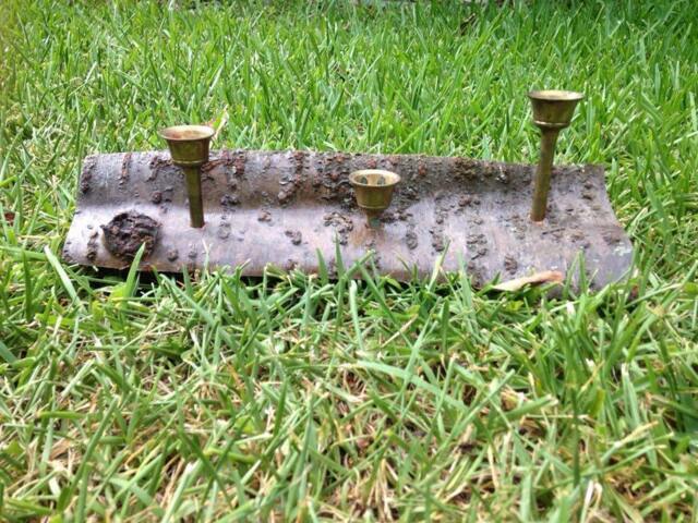 Rustic Taper Candle Holder - image 1