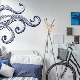 Octopus Tentacles Wall Decal Kraken Sea Animal Sticker, Marine Life Art #37 - thumbnail 1