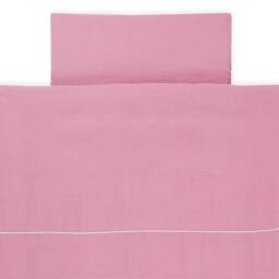 Kraftkids Muslin Bedding Set, Pink Duvet 135 X 100 cm, Pillow 40 60 140 200 Pillowcase 80 cm - thumbnail 2