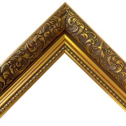 Dahlia Gold Ornate Photo, Picture Frame With Mount - thumbnail 3