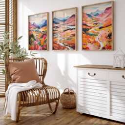 Set Of 3 Cairngorm Posters, Prints, Travel Wall Art Set, Mountains Scottish Landscape Decor - thumbnail 3