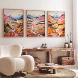 Set Of 3 Cairngorm Posters, Prints, Travel Wall Art Set, Mountains Scottish Landscape Decor - thumbnail 4