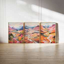 Set Of 3 Cairngorm Posters, Prints, Travel Wall Art Set, Mountains Scottish Landscape Decor - thumbnail 2