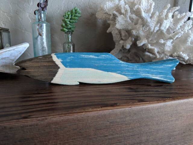 Wooden Fish Decoration - Wall Or Shelf - image 1