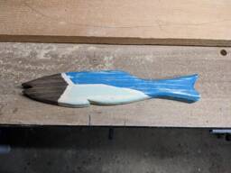 Wooden Fish Decoration - Wall Or Shelf - thumbnail 2