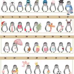 Personalised Family Stockings, Christmas Gifts, Decor, Penguin Custom Stocking, Decorations - thumbnail 2
