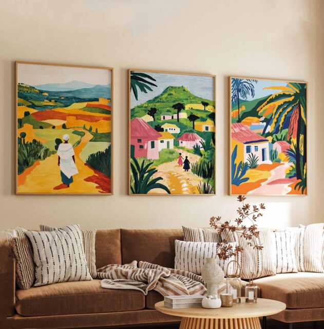 Set Of 3 Ethiopia Posters, Ethiopian Prints, Wall Art, Decor, Art Africa Gift Idea - image 1