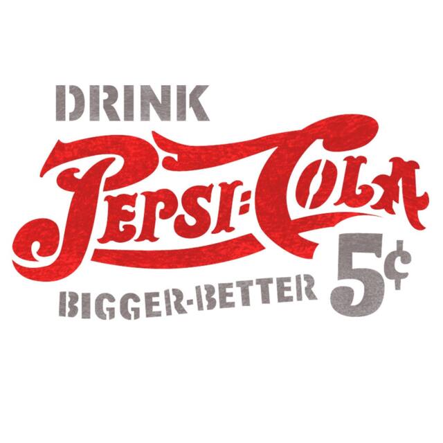 Pepsi Cola Stencil Reusable Drink Bigger Better For Wall Art Craft Diy Decor - image 1