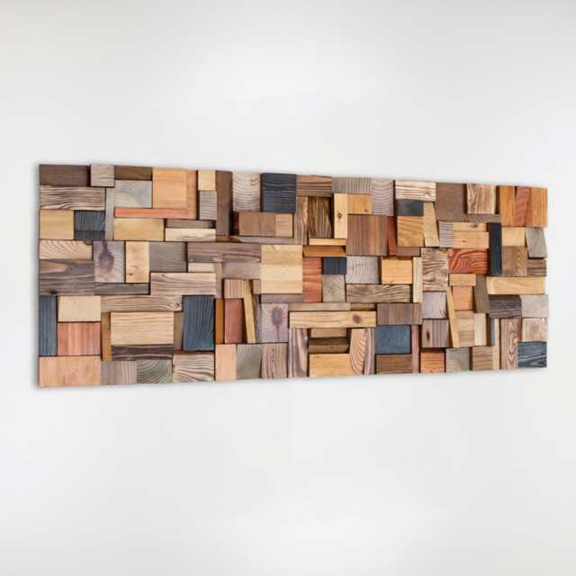 Large Sculptural Wood Wall Art - Contemporary Fine Statement Piece Imperfect Beauty - image 1