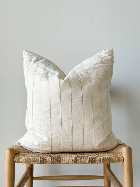 Neutral Natural Color & Fiber Pillow Cover - image 1
