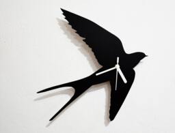 Swallow Flying Silhouette - Wall Clock - thumbnail 1