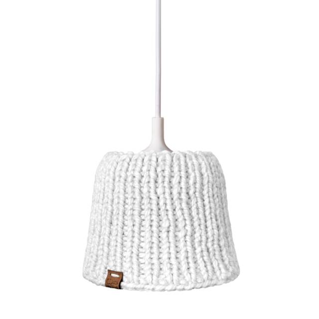 Woolen Lampshade, Scandinavian Style, Handmade, Knitted Lampshade , Interesting Unique Home Decoration, Ceiling Or Table Lamp - image 1