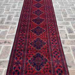Hand-Knotted 2'5x19 Wool Runner - Authentic Extra Long Tribal Corridor Khamyab Rug High Quality Boho For Hallway, Living Room - thumbnail 3