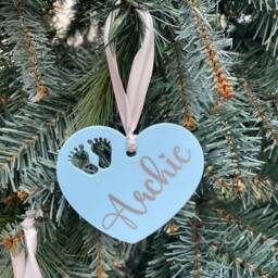 Baby's First Christmas Tree Decoration/Bauble, 1st Keepsake, New Baby Gift - thumbnail 4