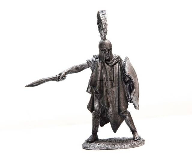 Greece Tin 54mm Thespian Hoplite 480 Yr. B.c. 132 Scale - image 1
