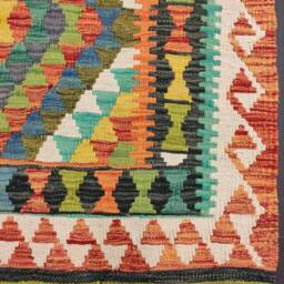 Classic Kilim Rug, Handwoven Artisan Afghan Turkish Aztec Sheep Wool Rug 146x103 cm - thumbnail 2
