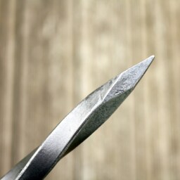 Hand Forged Fire Poker Twisted Steel Diamond Point Fireplace Tool - thumbnail 2