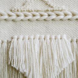Woven Wall Hanging, White Tapestry, Best Selling Art Items, Weaving, Handwoven Hanging Decor, Weaving - thumbnail 2