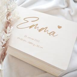 Memory Box Birth Simple - Personalized - thumbnail 1