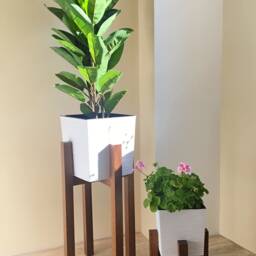 Oak Wood Plant Stand 24 - thumbnail 4