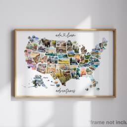 Personalized Usa United States Scratch Off Map Hand Drawn Watercolour National Parks - Rv Anniversary Graduation Travelling Gift Explore - thumbnail 3