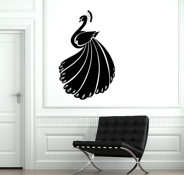 Wall Vinyl Decal Amazing Fabulous Peacock Pheasant Family Birds Decor - #2457Dn - image 1